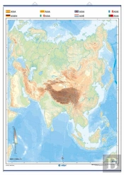 Asia Fisico Politico A Todo Color