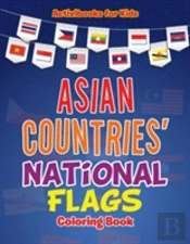 Asian Countries' National Flags Coloring Book