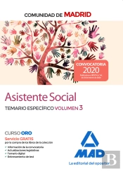 Asistente Social De La Comunidad De Madrid. Temario Específico Volumen 3