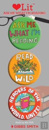 Ask Me What I'M Reading 3 Badge Set