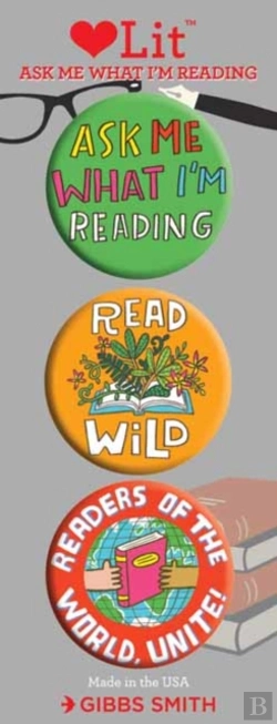 Bertrand.pt - Ask Me What I'M Reading 3 Badge Set