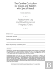 Assessment Log And Developmental Progress Charts For Infants And Toddlers