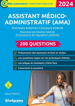 Bertrand.pt - Assistant Medico-Administratif (Ama)?  200 Questions (Categorie B  Concours 2023) - Concours Extern