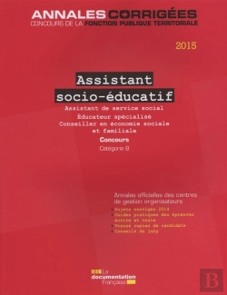 Bertrand.pt - Assistant Socio-Educatif ; Concours Sur Titres, Catégorie B (Édition 2015)