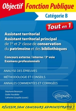 Bertrand.pt - Assistant Territorial. Assistant Territorial Principal De 1re Et 2e Classe De Conservation Du Patrimoine Et Des Bibliothèques.  Concours Externe / Interne /  3e Voie / Examens Professionnels - Catégo