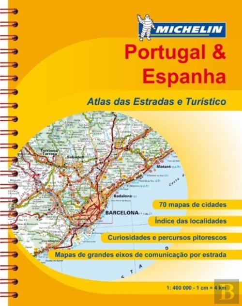 Portugal Espanha - Mapa de Estradas - Livro - Bertrand