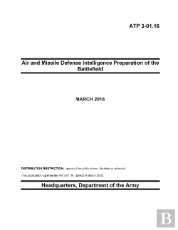 Bertrand.pt - Atp 3-01.16 Air And Missile Defense Intelligence Preparation Of The Battlefield