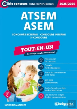 Bertrand.pt - Atsem/Asem - Tout-En-Un (Catégorie C -Concours 2025-2026) : Concours Externe -Concours Interne -3e Concours