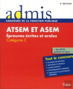 Bertrand.pt - Atsem Et Asem ; Épreuves Écrites Et Orales ; Catégorie C ; Tout Le Concours (2e Édition)