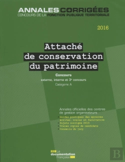 Bertrand.pt - Attaché De Conservation Du Patrimoine ; Concours Externe, Interne Et 3e Concours Catégorie A (Édition 2016)