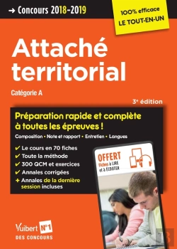 Bertrand.pt - Attaché Territorial ; Catégorie A ; Préparation Rapide Et Complète À Toutes Les Épreuves ! (Concours 2018/2019)