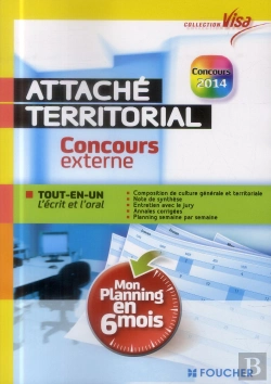 Bertrand.pt - Attaché Territorial ; Concours Externe ; Mon Planning En 6 Mois
