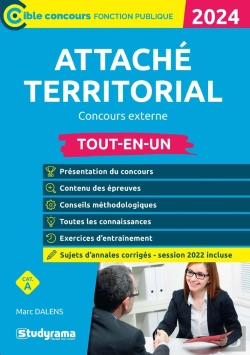 Bertrand.pt - Attaché Territorial : Concours Externe ; Tout-En-Un (Édition 2024)