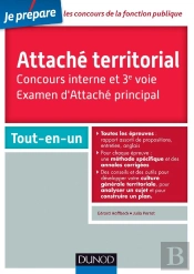 Attache Territorial. Concours Interne Et 3e Voie