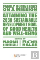 Attaining The 2030 Sustainable Development Goal Of Good Health And Well-Being
