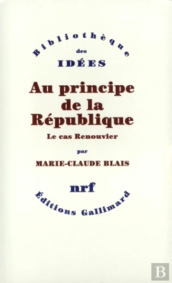 Bertrand.pt - Au Principe De La République ; Le Cas Renouvier