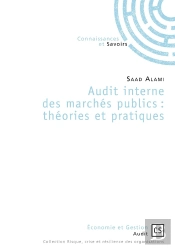 Audit Interne Des Marchés Publics ; Théories Et Pratiques