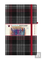 Auld Lang Syne Grey Tartan Notebook: Large 21cm X 13cm