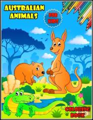 Australian Animals Coloring Book For Kids