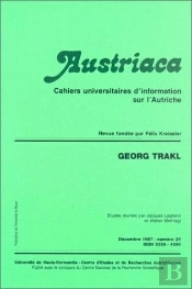 Austriaca : Austriaca, N° 25/Décembre 1987 : Georg Trakl