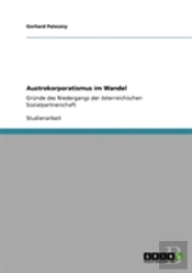 Austrokorporatismus Im Wandel