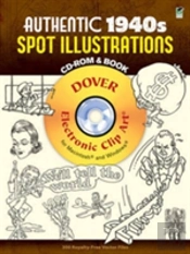 Authentic 1940s Spot Illustrations