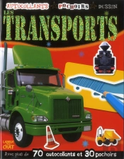 Autocollants Pochoir Dessin Les Transports