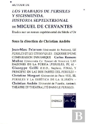 Autour De Los Trabajos De Persiles Y Sigismunda ; Historia Septentrional De Miguel De Cervantes