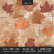 Autumn &Amp; Fall Scrapbook Paper Pad 8x8 Decorative Scrapbooking Kit For Cardmaking Gifts, Diy Crafts, Printmaking, Papercrafts, Leaves Pattern Designer Paper