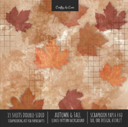 Bertrand.pt - Autumn &Amp; Fall Scrapbook Paper Pad 8x8 Decorative Scrapbooking Kit For Cardmaking Gifts, Diy Crafts, Printmaking, Papercrafts, Leaves Pattern Designer Paper