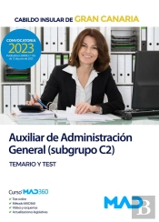 Auxiliar Adm. General Subgrupo C2 Gran Canaria Temario Test