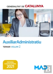 Auxiliar Administratiu De La Generalitat De Catalunya. Temari Volum 2