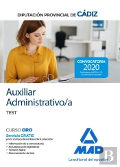 Auxiliar Administrativo/A De La Diputación Provincial De Cádiz. Test
