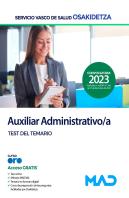 Auxiliar Administrativo/A De Osakidetza-Servicio Vasco De Salud. Test