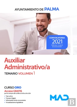 Bertrand.pt - Auxiliar Administrativo/A Del Ayuntamiento De Palma. Temario Volumen 1