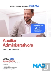 Auxiliar Administrativo/A Del Ayuntamiento De Palma. Test Del Temario