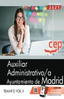 Auxiliar Administrativo Ayuntamiento De Madrid Temario Vol Ii