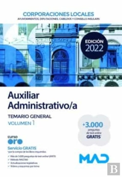 Bertrand.pt - Auxiliar Administrativo De Corporaciones Locales. Temario General Volumen 1