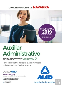 Bertrand.pt - Auxiliar Administrativo De La Comunidad Foral De Navarra. Temario Y Test Volumen 2