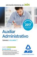 Auxiliar Administrativo De La Diputación Provincial De Jaén. Temario Volumen 1
