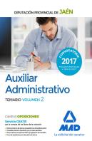 Auxiliar Administrativo De La Diputación Provincial De Jaén. Temario Volumen 2