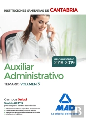 Auxiliar Administrativo De Las Instituciones Sanitarias De La Comunidad Autónoma De Cantabria. Temar