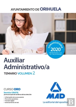 Bertrand.pt - Auxiliar Administrativo Del Ayuntamiento De Orihuela. Temario Volumen 2