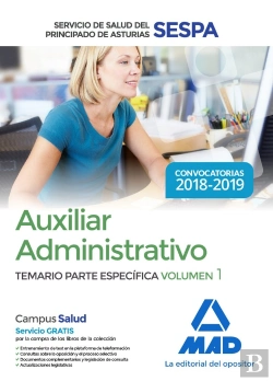Bertrand.pt - Auxiliar Administrativo Del Servicio De Salud Del Principado De Asturias (Sespa). Temario Parte Espe