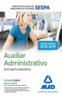 Auxiliar Administrativo Del Servicio De Salud Del Principado De Asturias (Sespa). Test Parte Específ