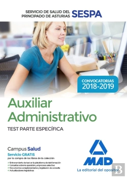 Bertrand.pt - Auxiliar Administrativo Del Servicio De Salud Del Principado De Asturias (Sespa). Test Parte Específ