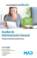Auxiliar De Administracion General Del Ayuntamiento De Malag
