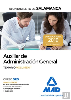 Bertrand.pt - Auxiliar De Administración General Del Ayuntamiento De Salamanca. Temario Volumen 1