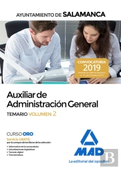 Auxiliar De Administración General Del Ayuntamiento De Salamanca. Temario Volumen 2