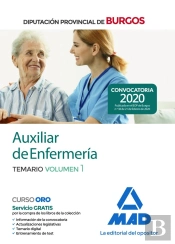 Auxiliar De Enfermería De La Diputación Provincial De Burgos. Temario Volumen 1